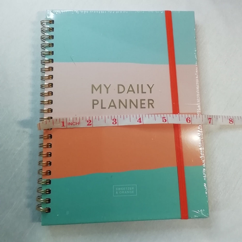 Daily Planner, Habit Tracker, Meal Planner, Undated, by Sweetzer & Orange.